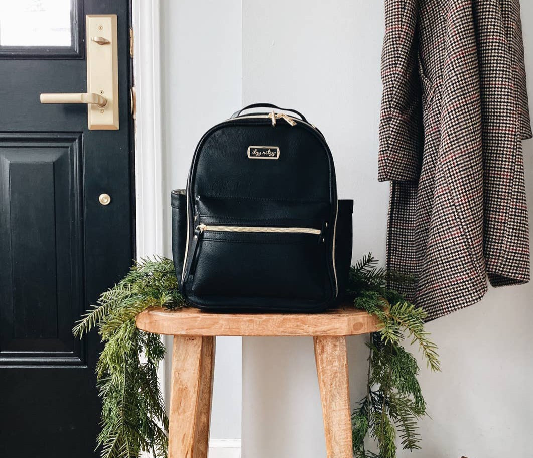 Black Itzy Mini™ Diaper Bag Backpack