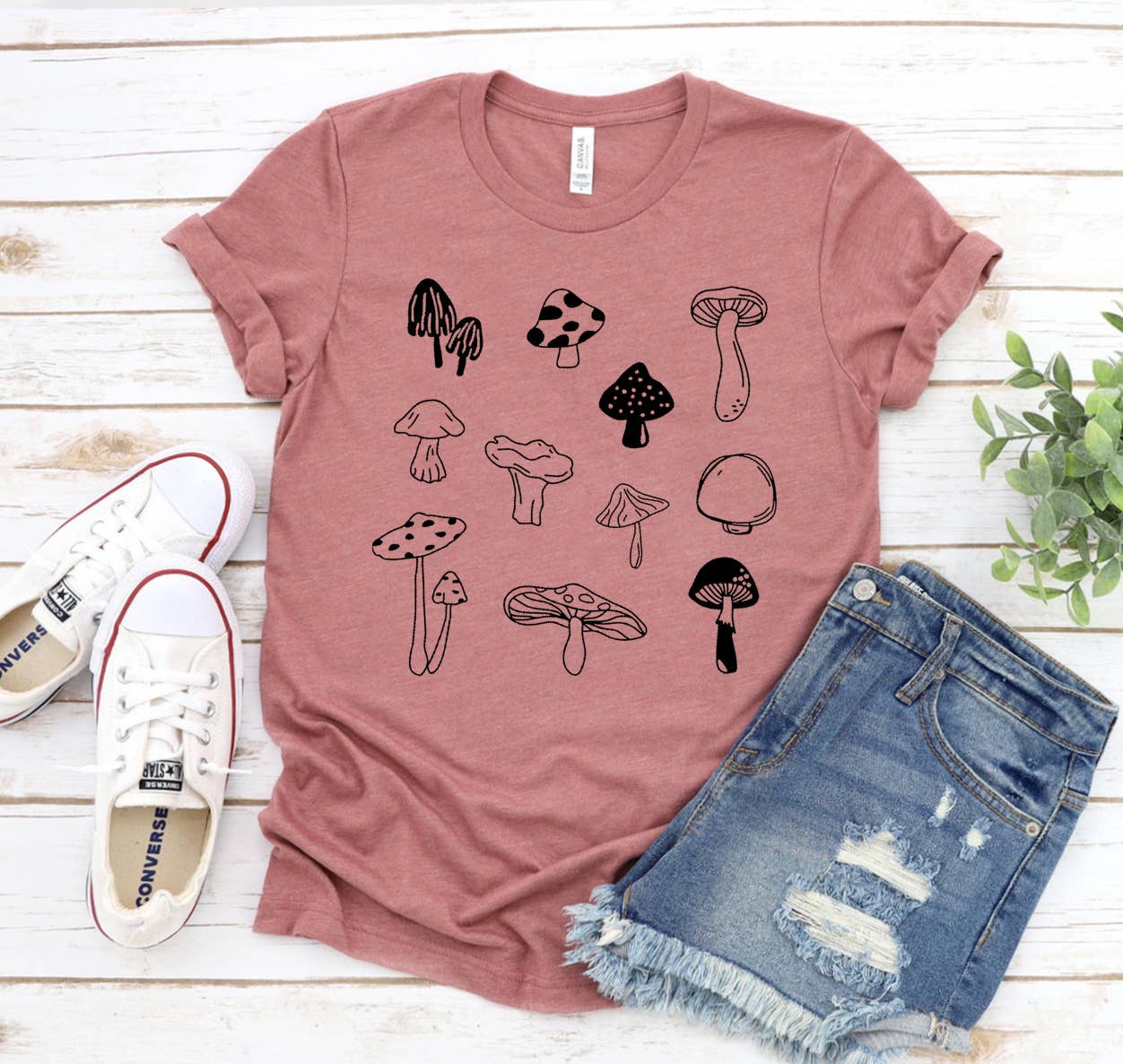 π Mushroom Sketch Tee