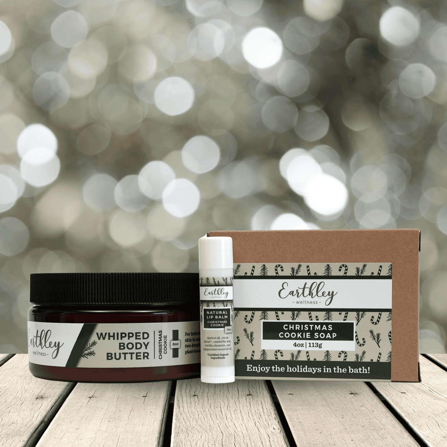 Limited seasonal Christmas Cookie Soap, Body Butter and Lip Balm Bundle
