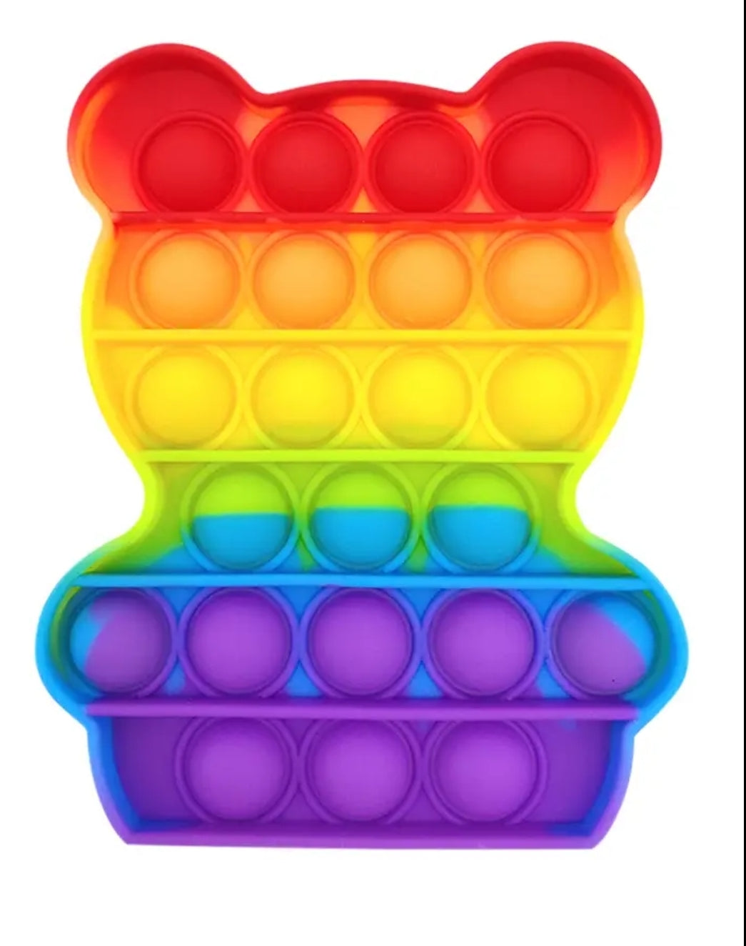 Mini Colorful Teddy Bear Sensory and Stress Reliever Toy