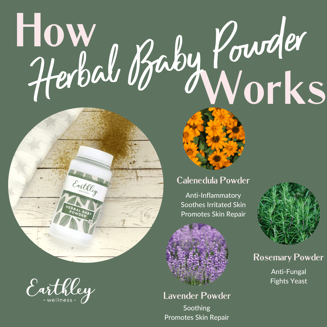 Herbal Baby Powder All-Natural Soothing Baby Powder