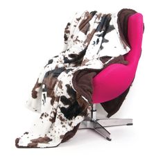 Cowhide Plush Double Layer Throw Blanket