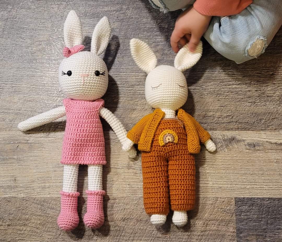 Organic - Hand Knit Bunny