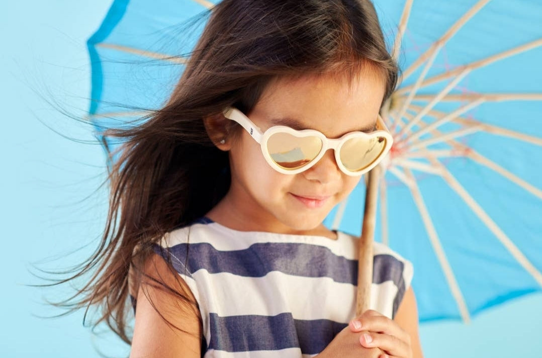 Polarized Heart: Sweet Cream | Rose Gold Mirrored Lens