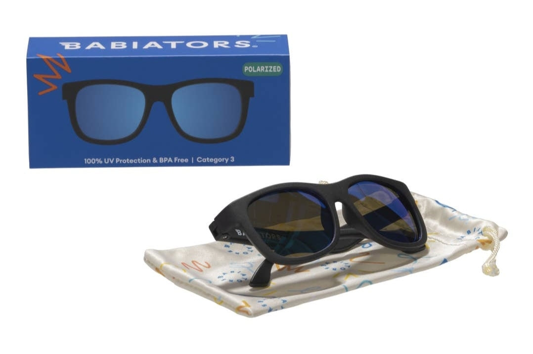 Polarized Navigator: Jet Black | Cobalt Mirrored Lens