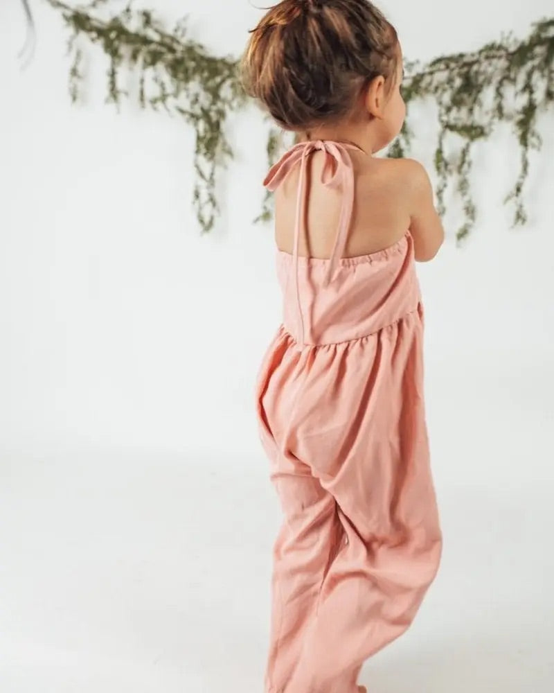 Harrah Halter Jumpsuit - Dusty Pink FINAL SALE