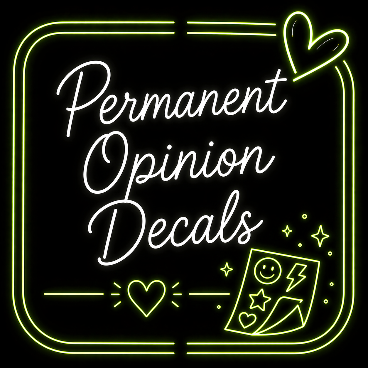 Permanent Opinion Decals ⚠️