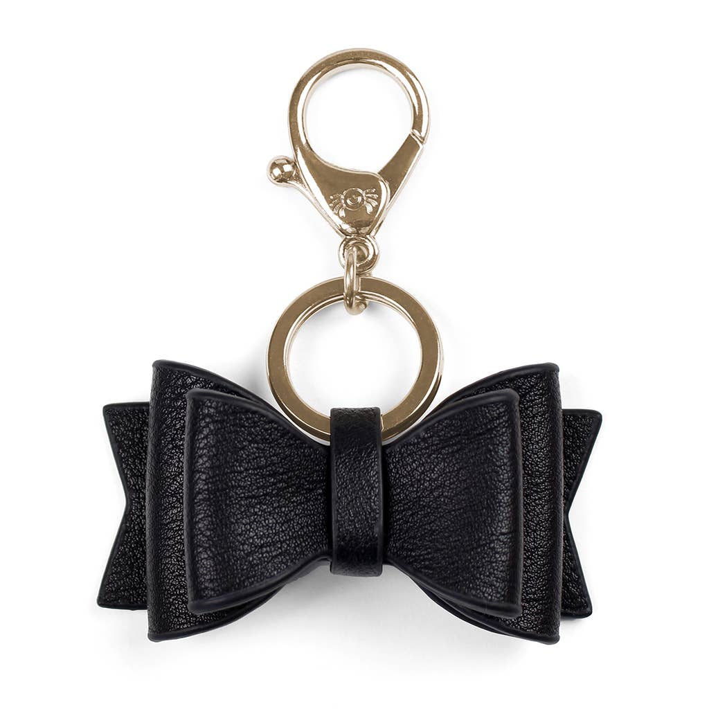 Boss Bow Keychain Charms - Black