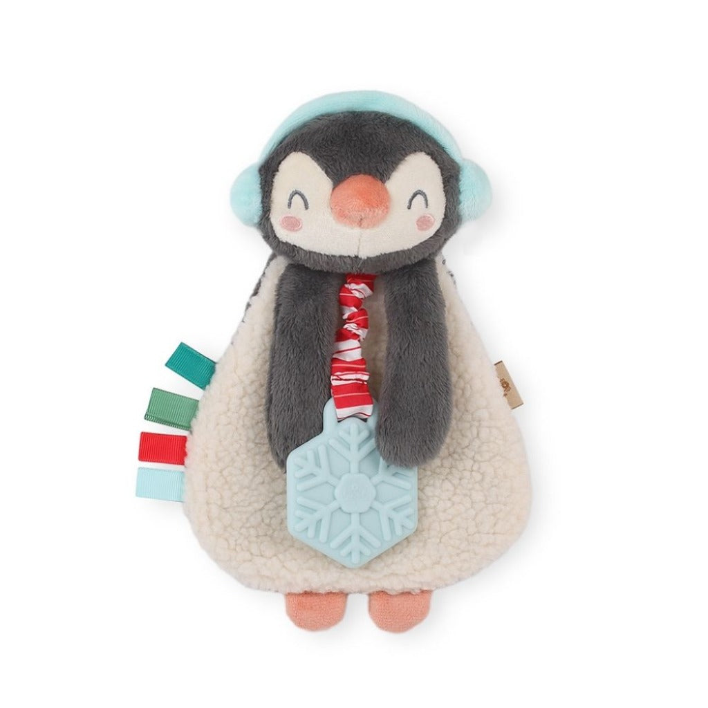 Holiday Penguin Itzy Lovey™ Plush + Teether Toy