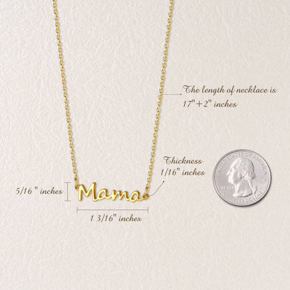 Stainless Steel Mama Necklace Christmas Jewelry Gift for Mom