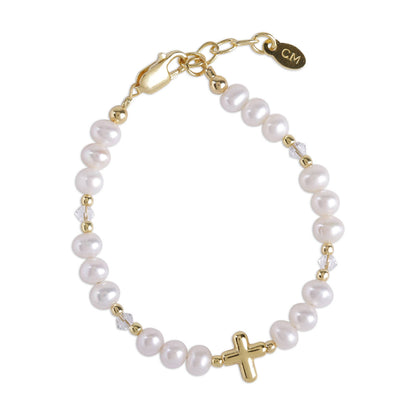 Cross Baby Bracelet 14K Gold-Plated