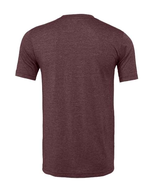 Bella Canvas Unisex Heather CVC T-Shirt- Heather Maroon