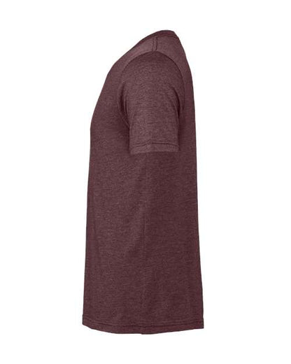 Bella Canvas Unisex Heather CVC T-Shirt- Heather Maroon