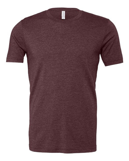 Bella Canvas Unisex Heather CVC T-Shirt- Heather Maroon