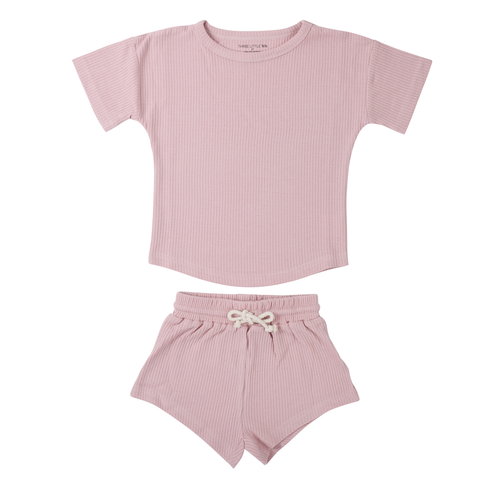 Summer Waffle Toddler Top & Bottom Set