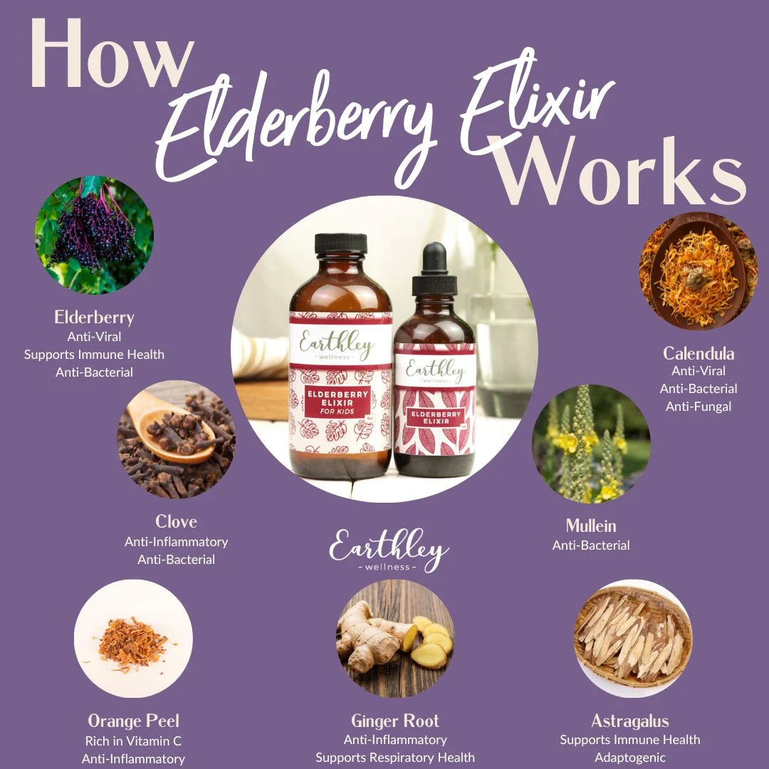 Elderberry Elixir – For Respiratory Symptoms and Immunity