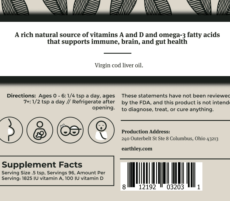 Cod Liver Oil – For Natural Vitamins A and D