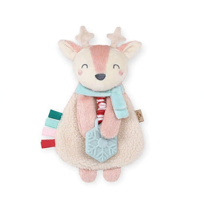 Holiday Pink Reindeer Itzy Lovey™ Plush + Teether Toy