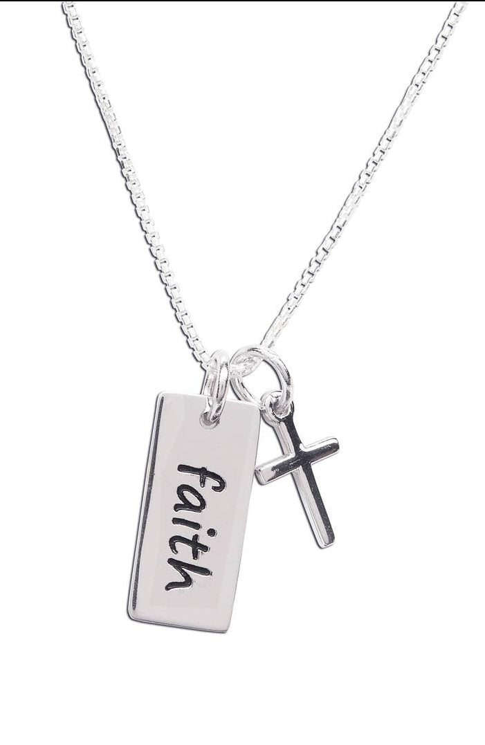 First Communion Faith Necklace for Girls & Kids