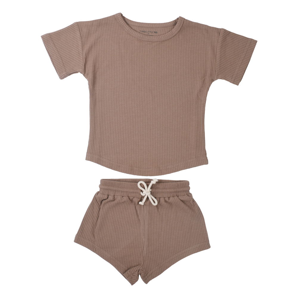 Summer Waffle Toddler Top & Bottom Sets