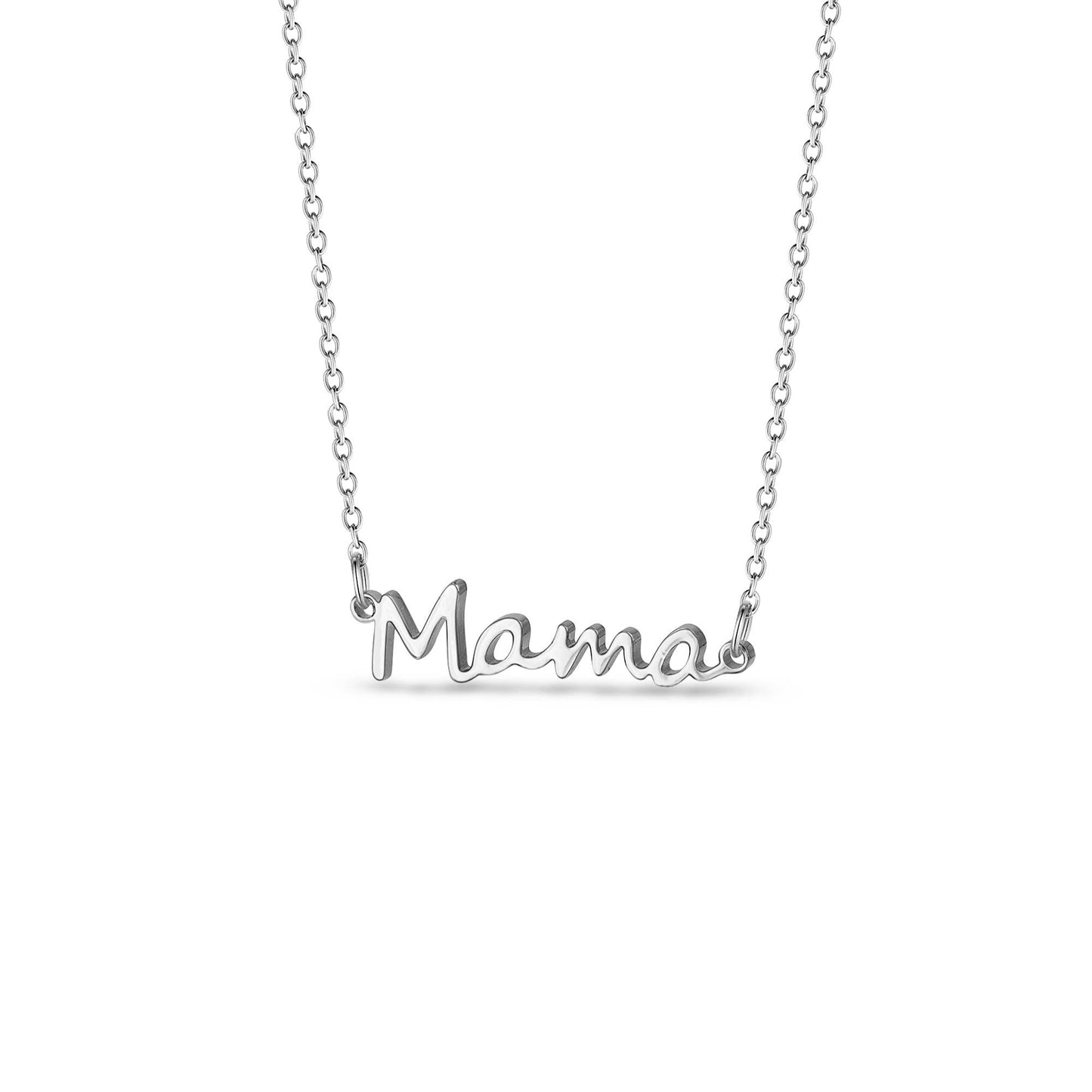 Stainless Steel Mama Necklace Christmas Jewelry Gift for Mom