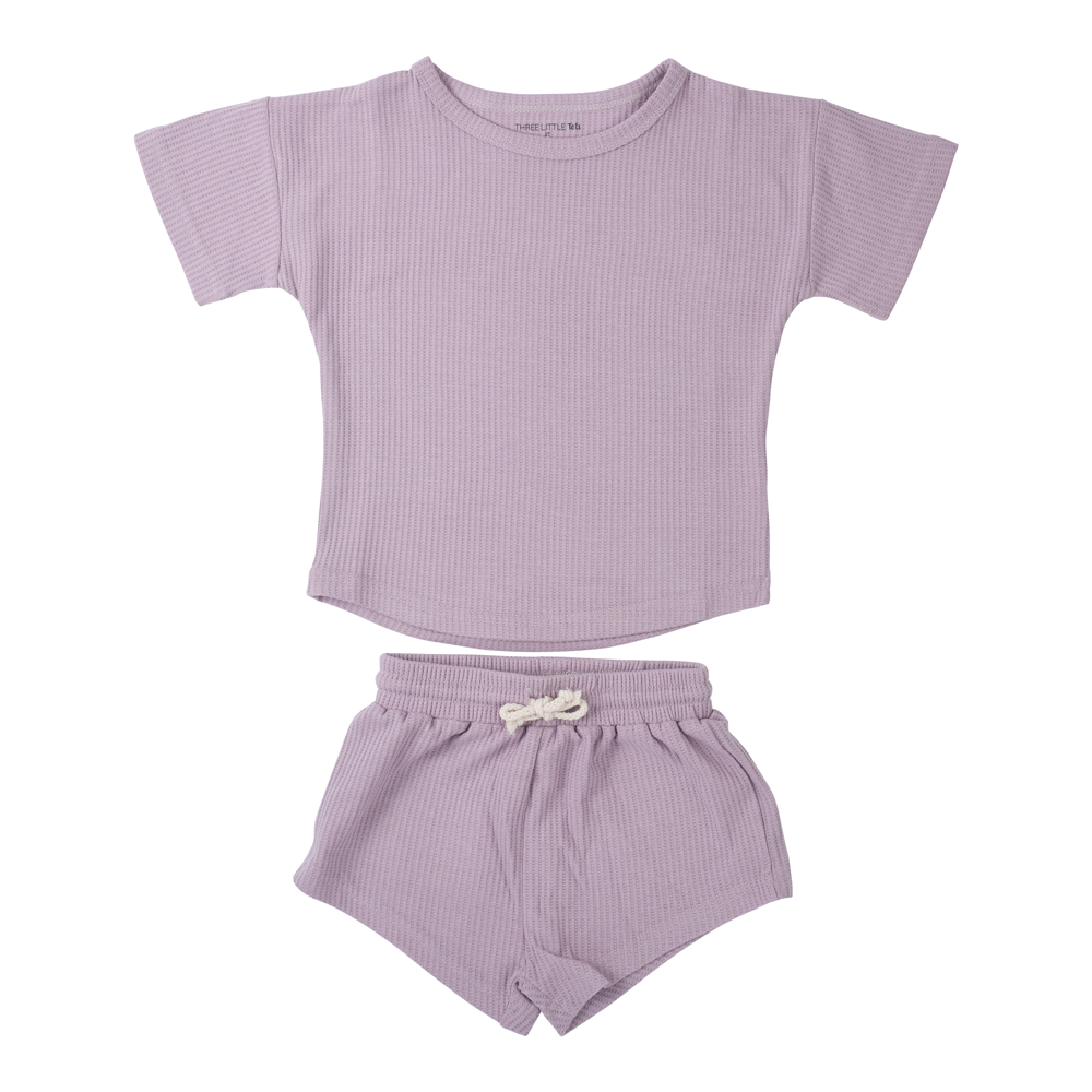 Summer Waffle Toddler Top & Bottom Set