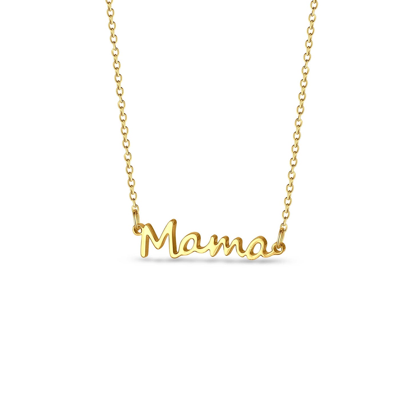 Stainless Steel Mama Necklace Christmas Jewelry Gift for Mom