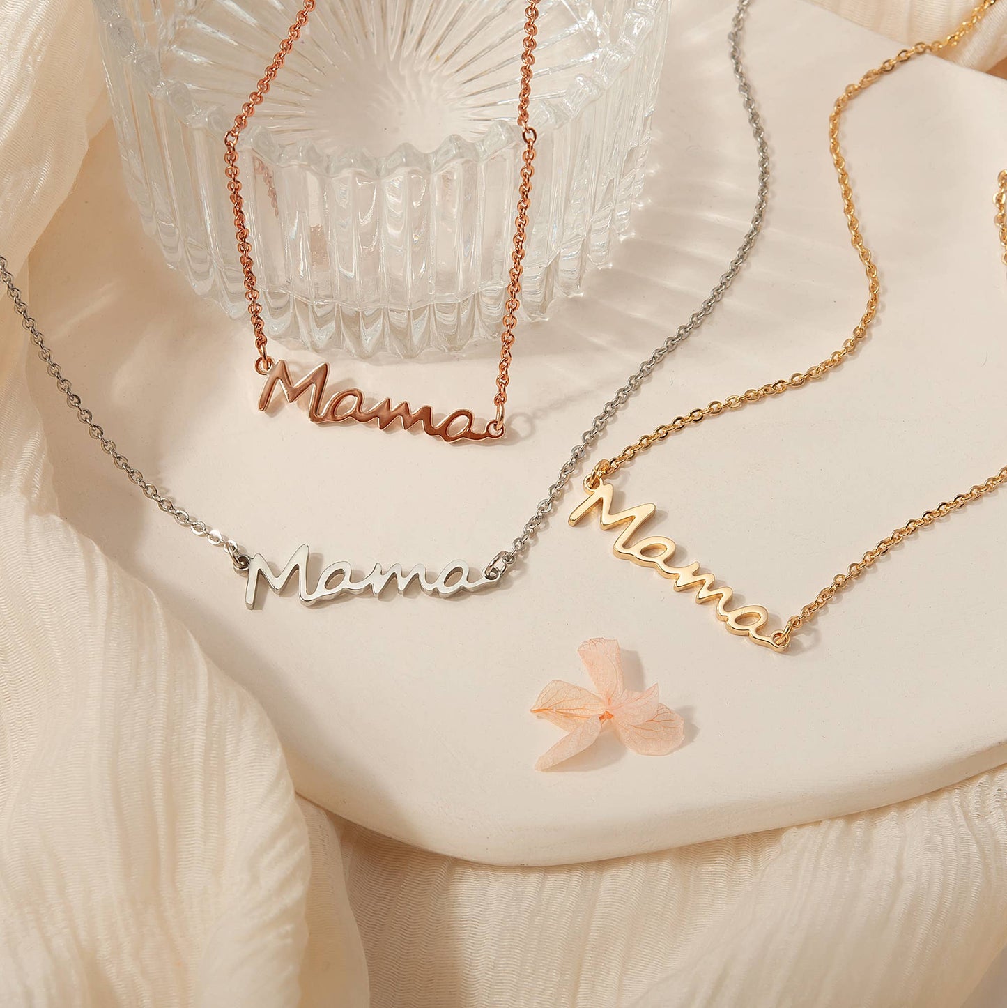 Stainless Steel Mama Necklace Christmas Jewelry Gift for Mom