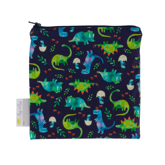 Raining Dinos Reusable Snack & Everything Bag