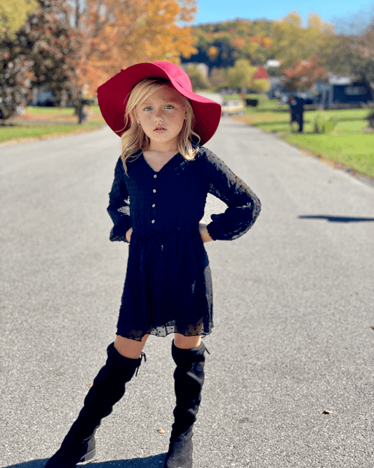 Mommy and Me Windsor Dot Dress - Black