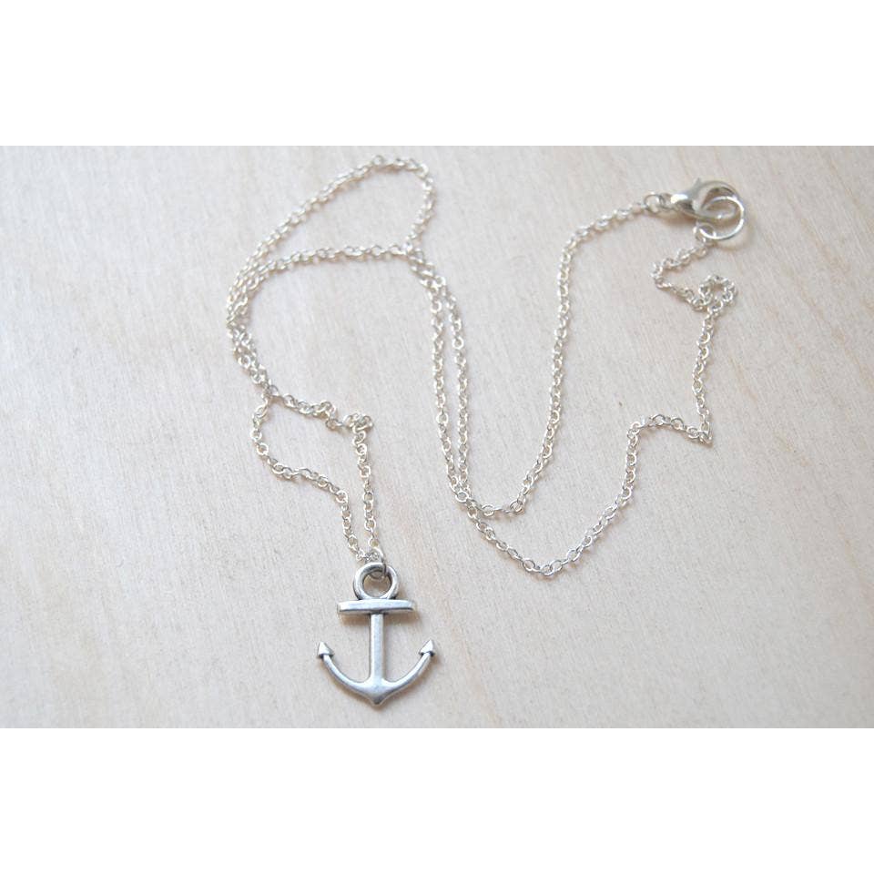 Silver Anchor Necklace