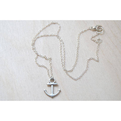 Silver Anchor Necklace