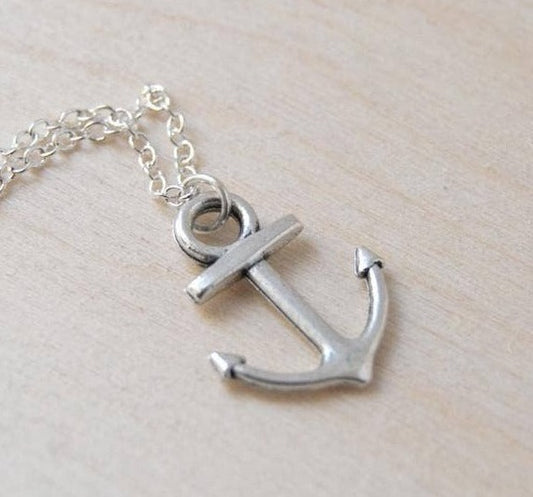 Silver Anchor Necklace