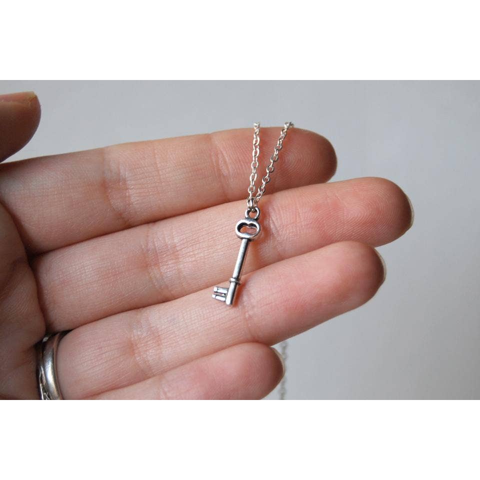 Teeny Tiny Skeleton Key Necklace