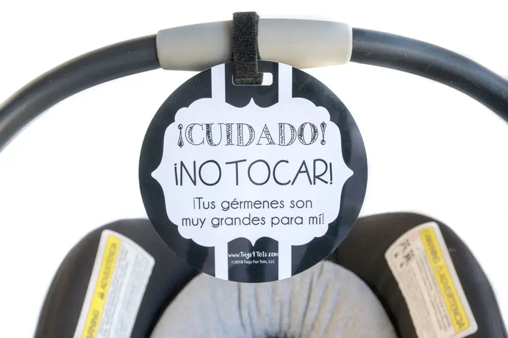 Spanish No Touching Car Seat and Stroller Tag