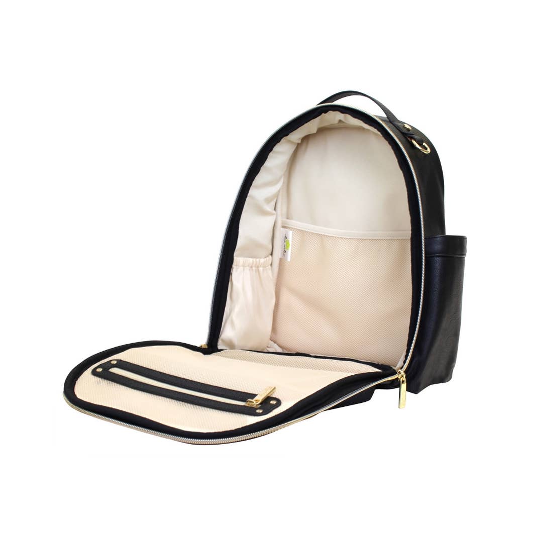 Black Itzy Mini™ Diaper Bag Backpack DISCONTINUED