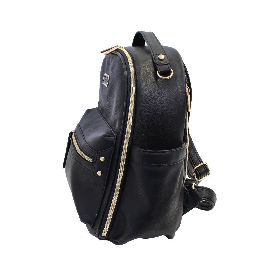 Black Itzy Mini™ Diaper Bag Backpack DISCONTINUED