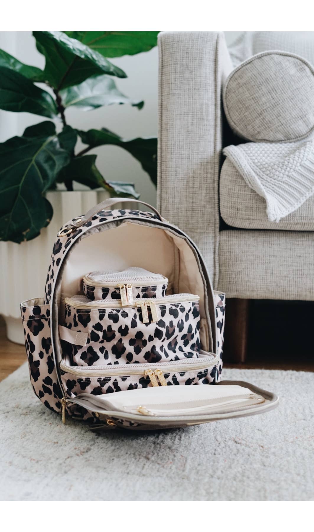 Leopard Pack Like a Boss™ Diaper Bag Packing Cubes