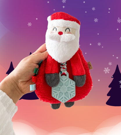 Holiday Santa Itzy Lovey™ Plush + Teether Toy