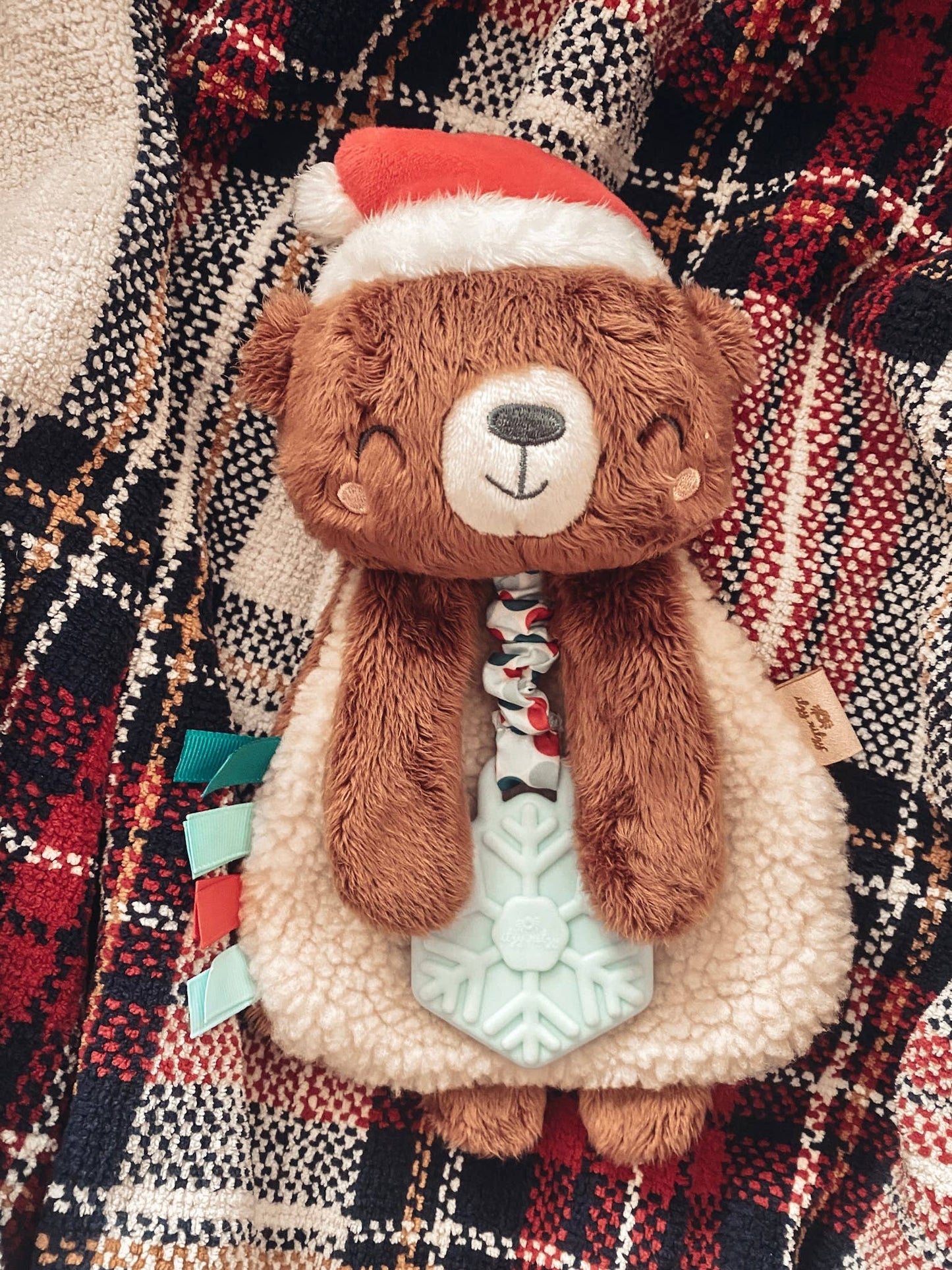 Holiday Bear Itzy Lovey™ Plush + Teether Toy