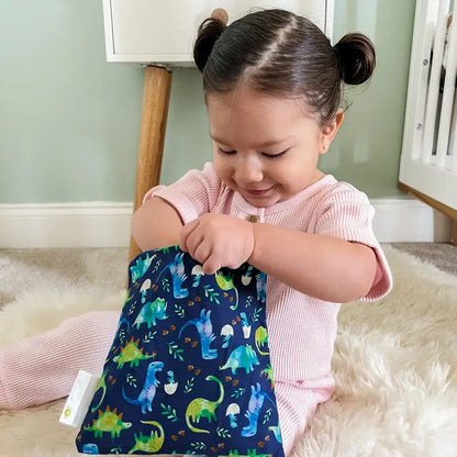 Raining Dinos Reusable Snack & Everything Bag