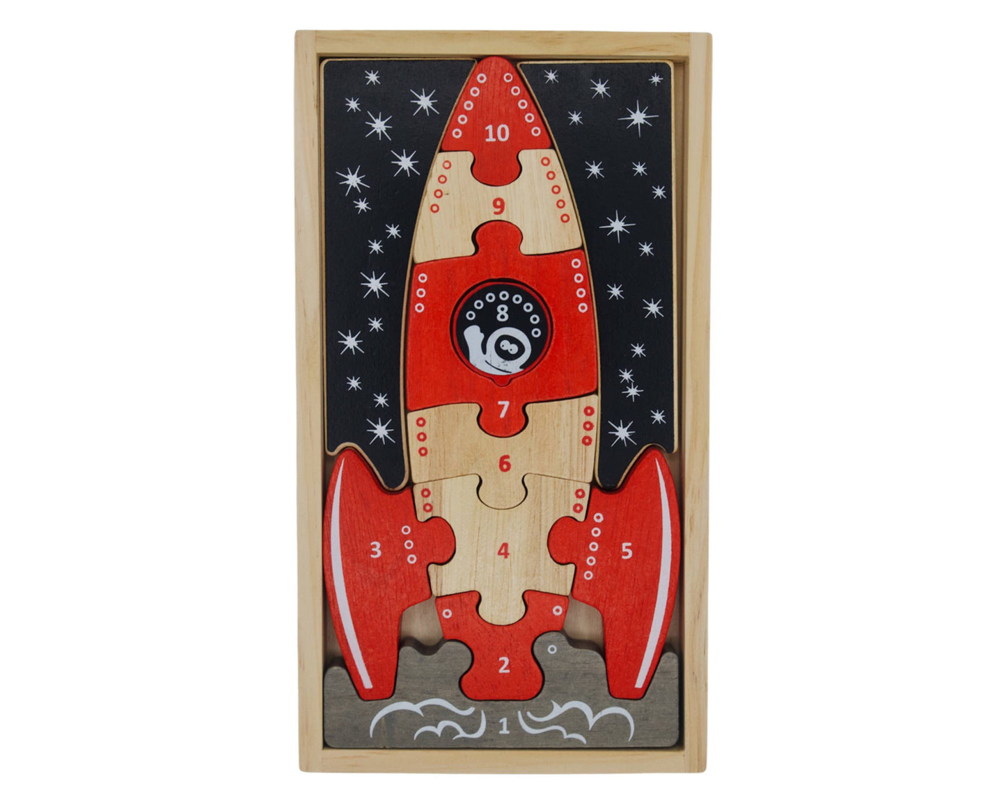 321 Blast Off Puzzle - Multilingual Space Puzzle