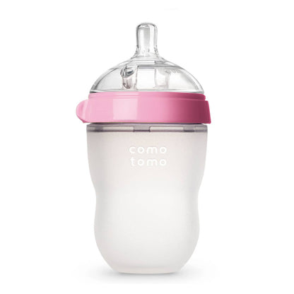 Comotomo Baby Bottle, Single Pack - 8oz - Pink