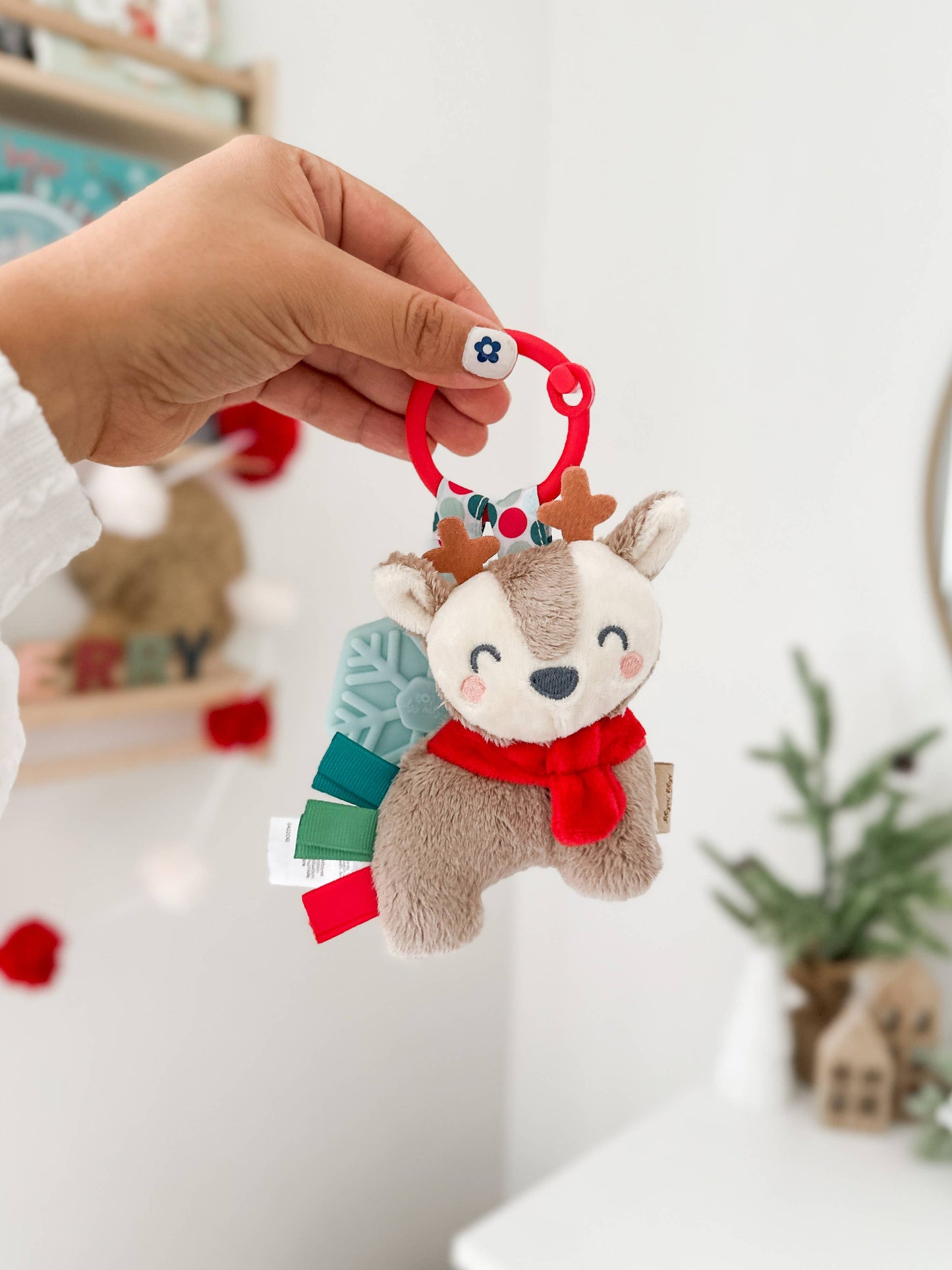 Holiday Reindeer Itzy Pal™ Plush + Teether