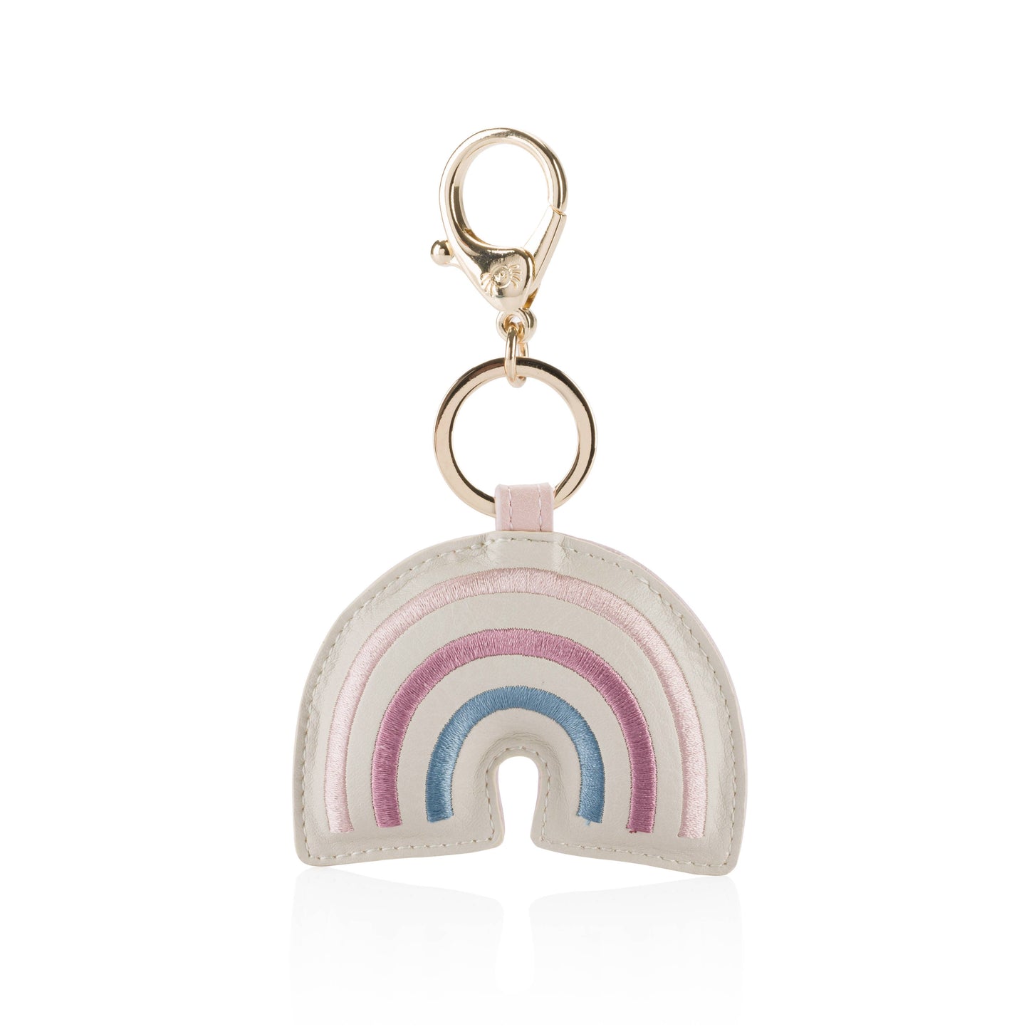 Pink Rainbow Charm Keychain