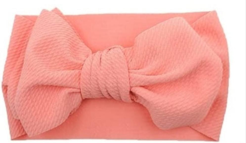 Knotted Headwrap - Peach