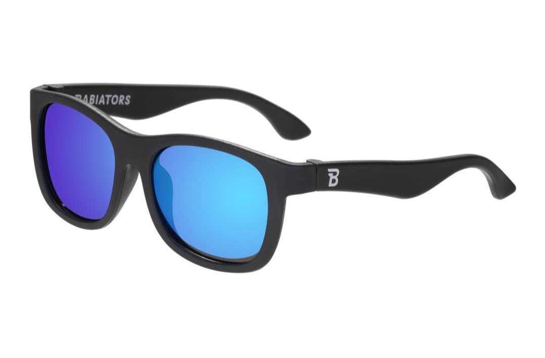 Polarized Navigator: Jet Black | Cobalt Mirrored Lens