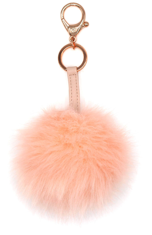 Diaper Bag Charm Keychain- Blush