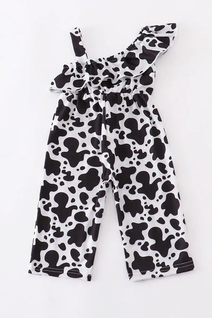 Cow Ruffle Jumpsuit