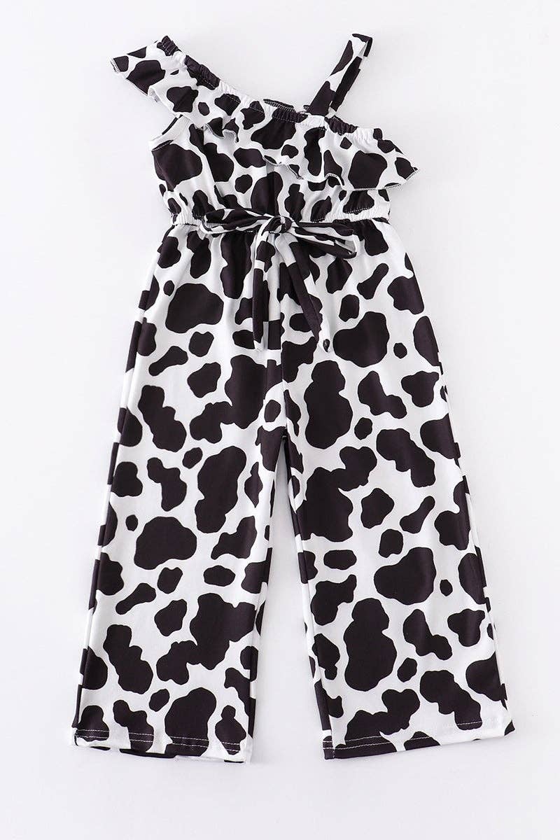 Cow Ruffle Jumpsuit